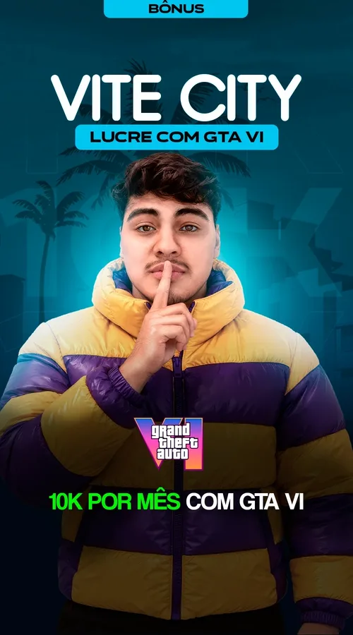 Capa do módulo bônus Lucrando 10K/mês com GTA VI